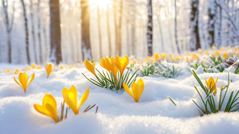 crocus bloom spring nature wallpaper scaled