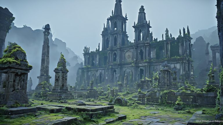 crumbling necropolis 4k wallpaper scaled