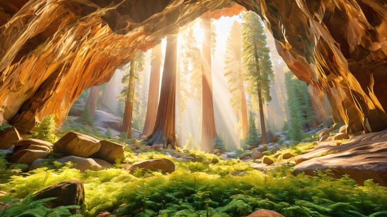 crystal cave sequoia 4k desktop wallpaper scaled