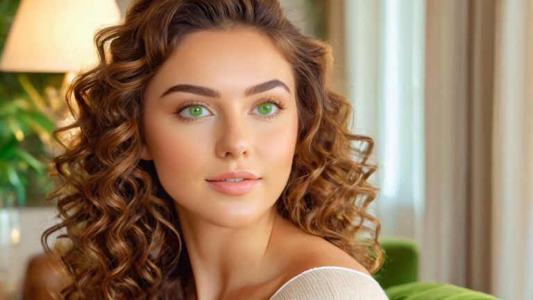 curious green eyes scaled