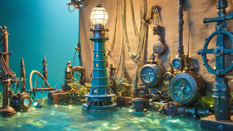 cybernetic connection vintage nautical fusion wallpaper scaled