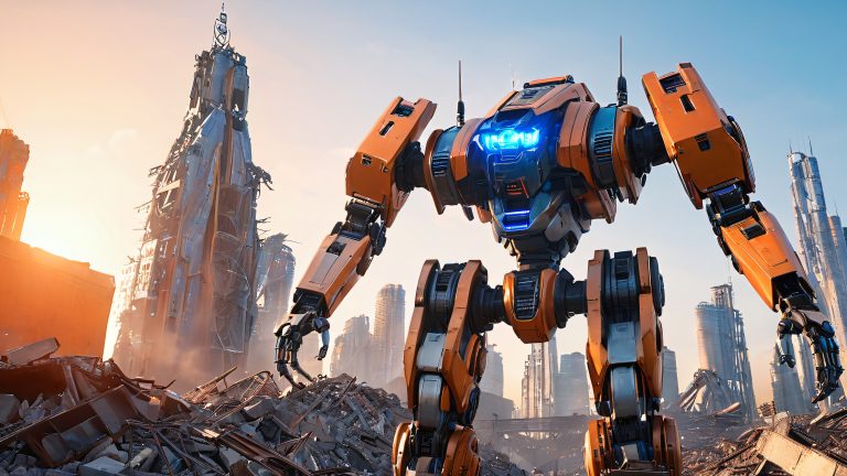 cybernetic giant rises scaled