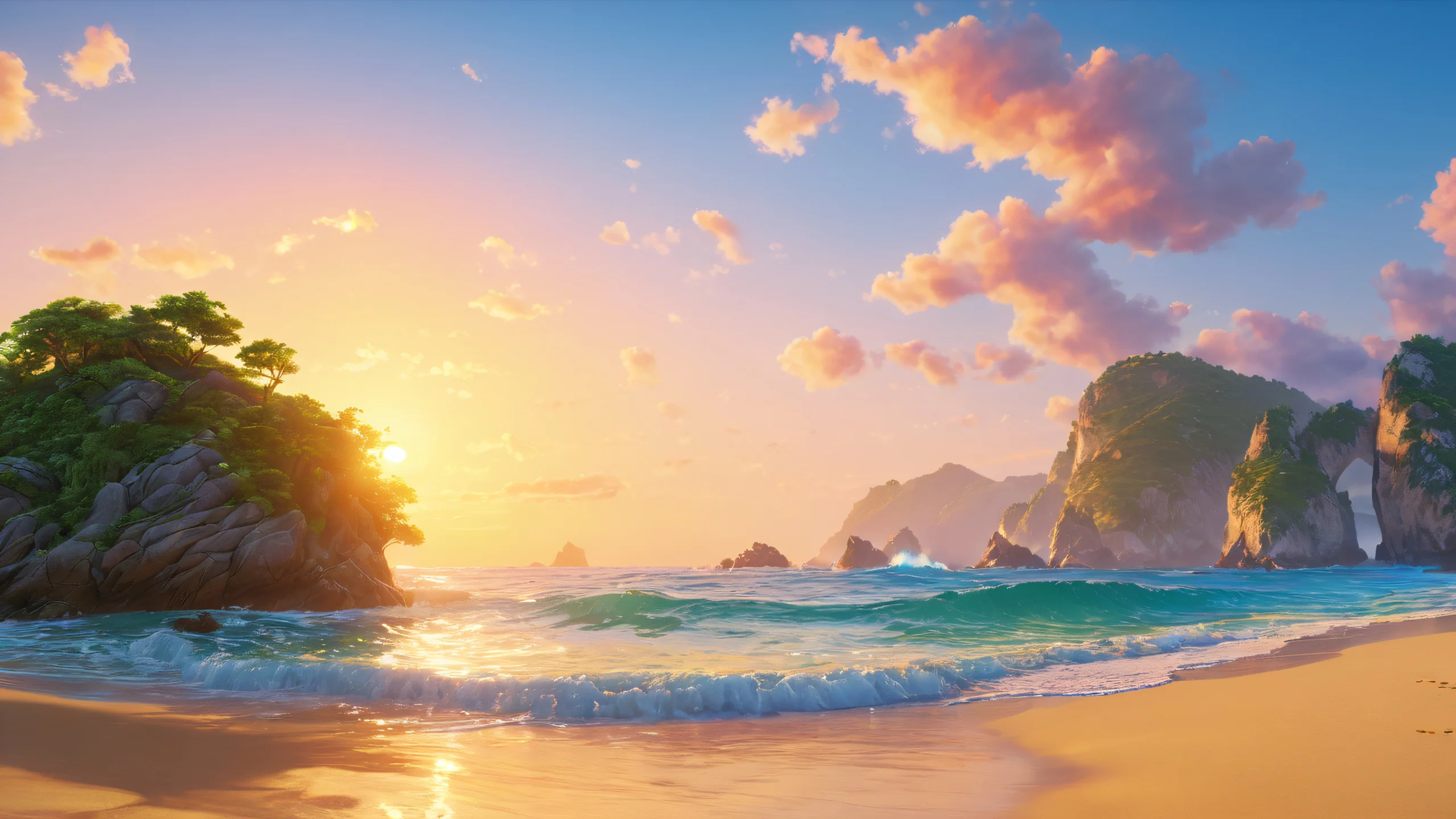 Ultra HD Cyberpunk Cityscape Wallpaper A futuristic cityscape with towering skyscrapers and neon lights against a starry night sky.