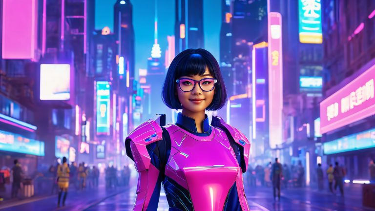 cyberpunk cityscape dawn scaled