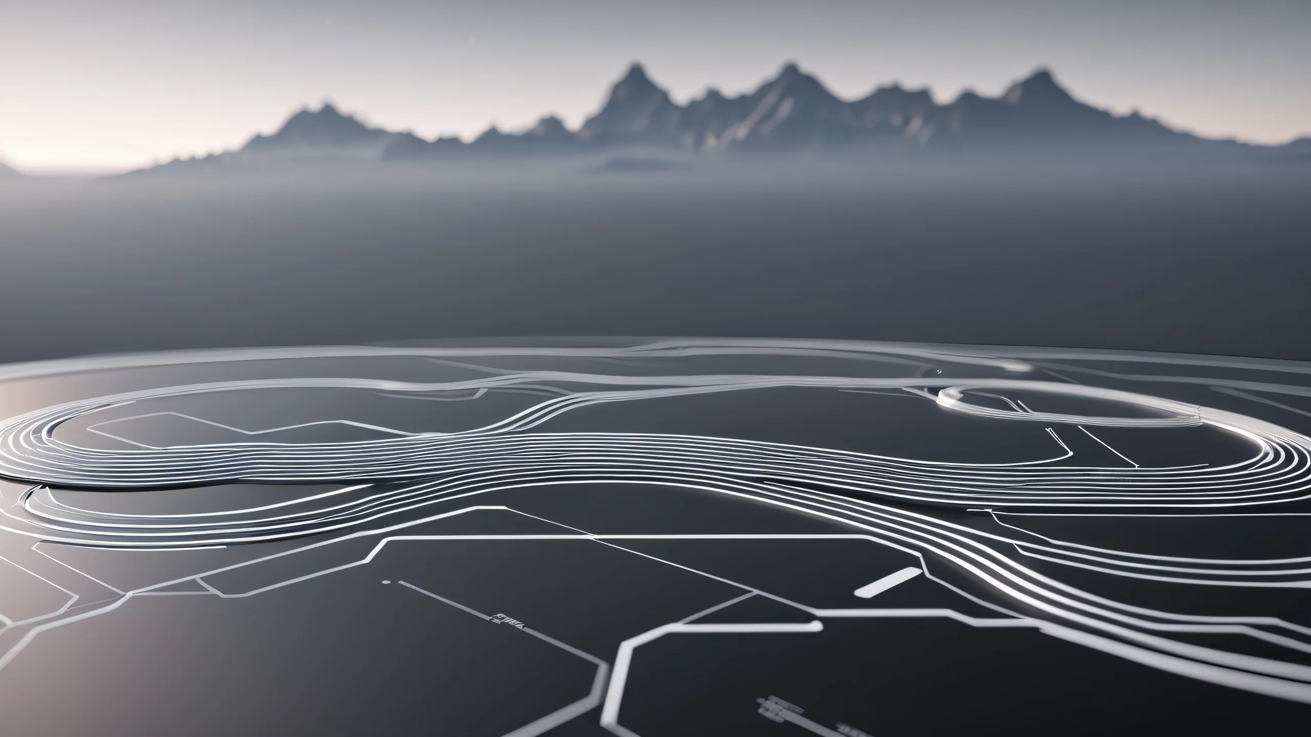 A dark and gritty cyberpunk cityscape at night, with towering skyscrapers and neon lights.