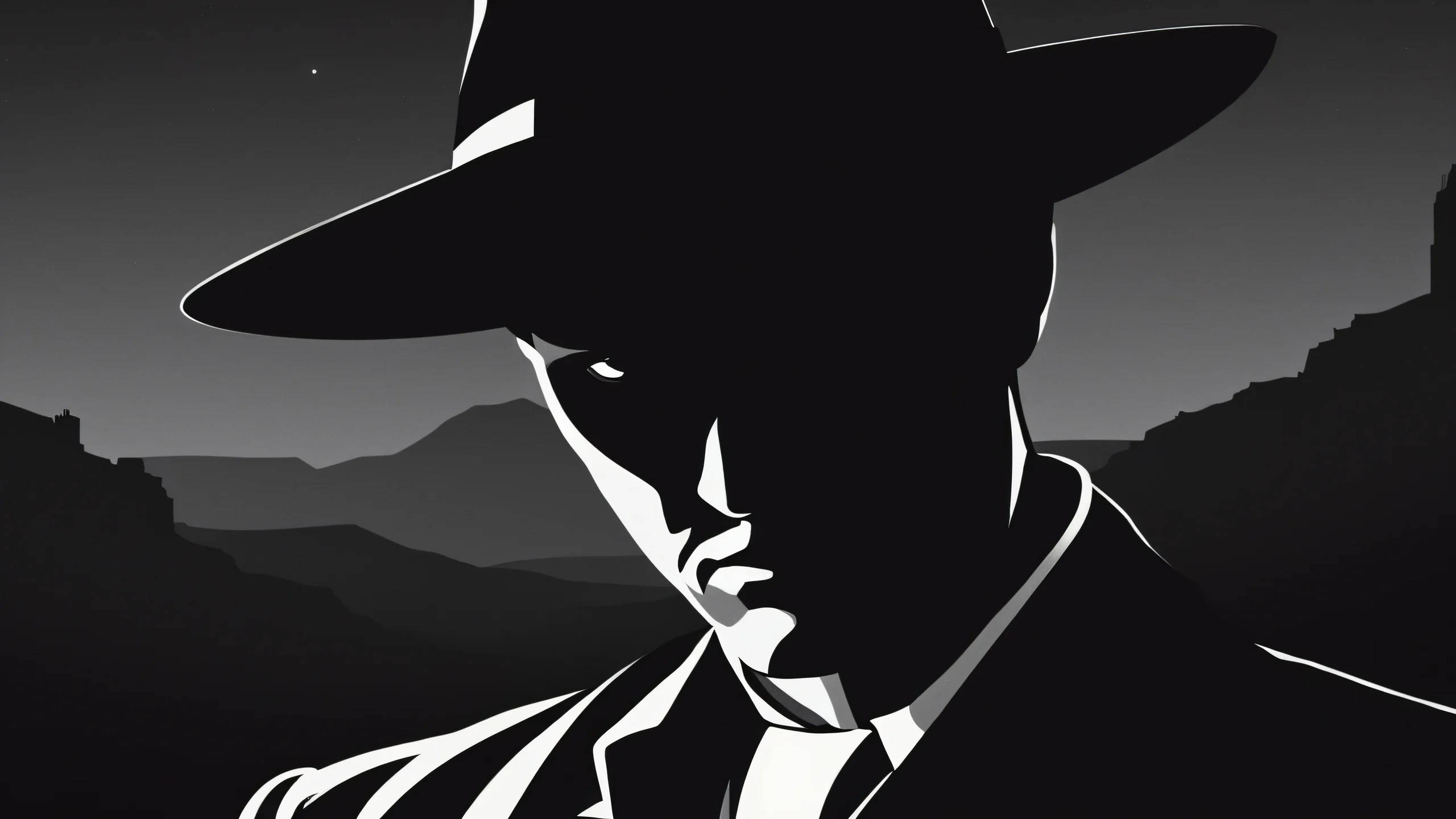 Cyberpunk Cityscape 4K UHD Wallpaper A futuristic city at night with neon lights and towering skyscrapers.