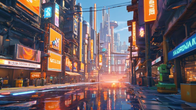 cyberpunk metropolis 4k desktop wallpaper scaled