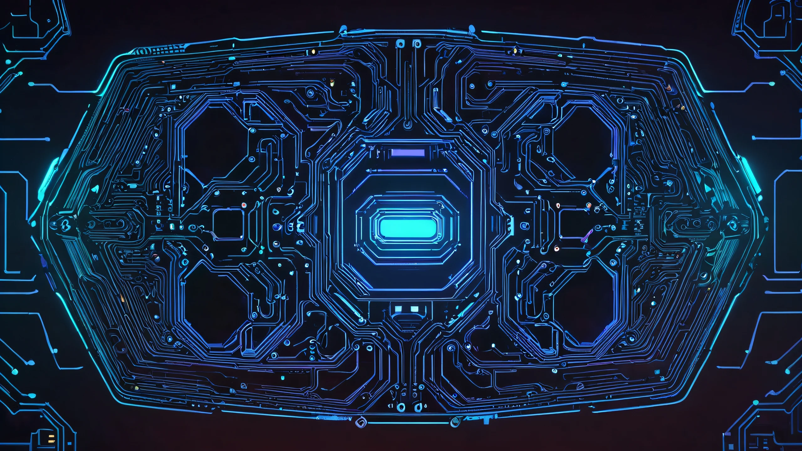 4K Cyberpunk Neo Noir Wallpaper for PC/Mac A dark and gritty cyberpunk cityscape at night, with neon lights reflecting off wet streets.