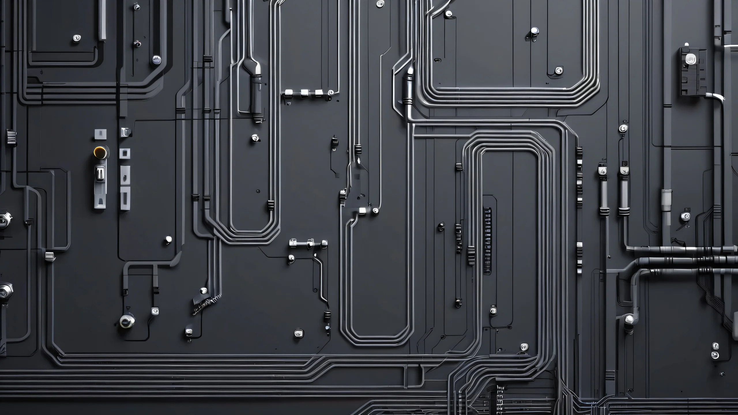 A dark and gritty cyberpunk cityscape at sunset, with neon lights reflecting off wet pavement.