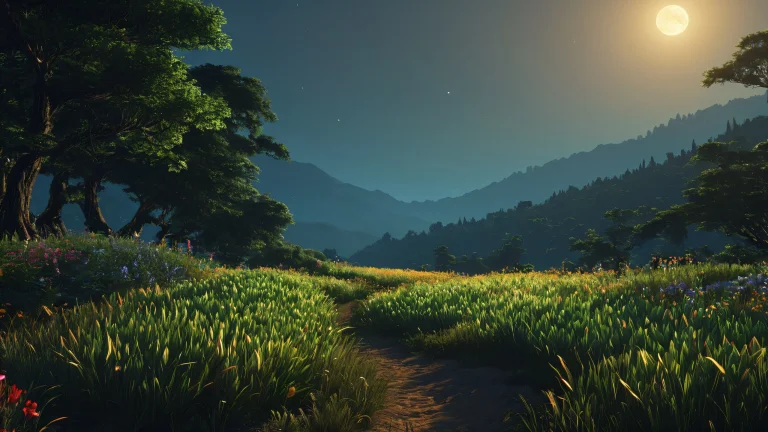 A dark and sentimental cyberpunk landscape with high-rise buildings and neon lights.