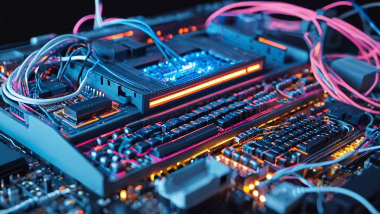 distressed digital console computer lab wallpaper scaled