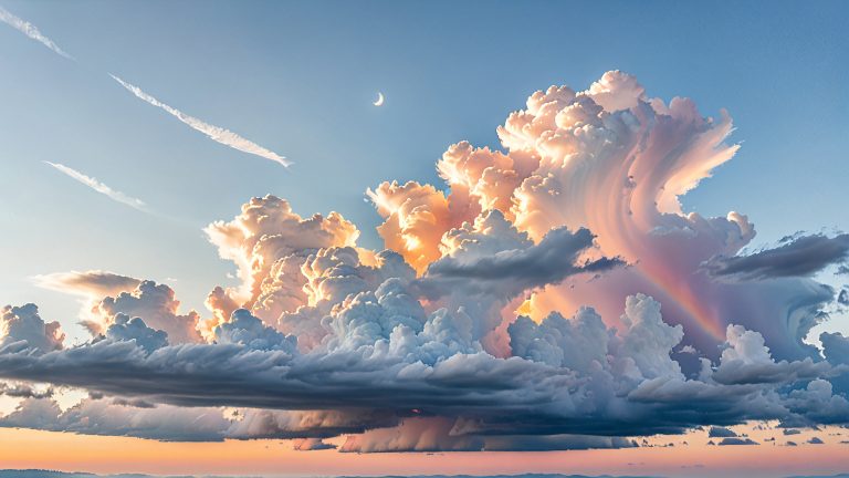 dreamy cloudscape wallpaper soft peach hues at dawn scaled