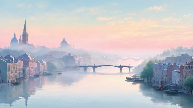 dreamy watercolor cityscapes 4k wallpaper scaled