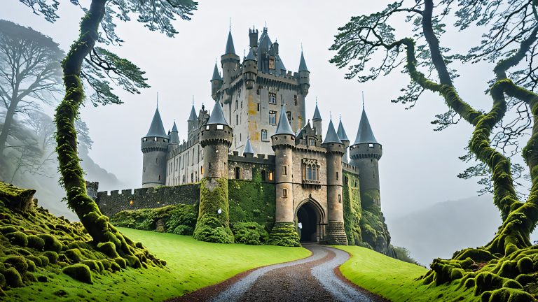 dunalastair castle 4k wallpaper scaled