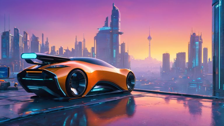 dystopian metropolis 4k cyberpunk cityscape at twilight scaled