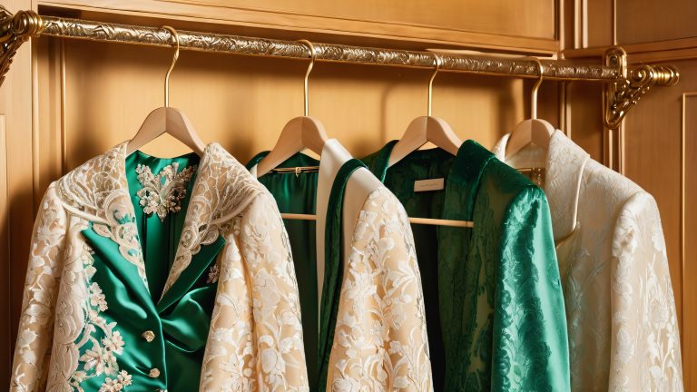 elegant coat hangers wallpaper luxurious fashion accents scaled