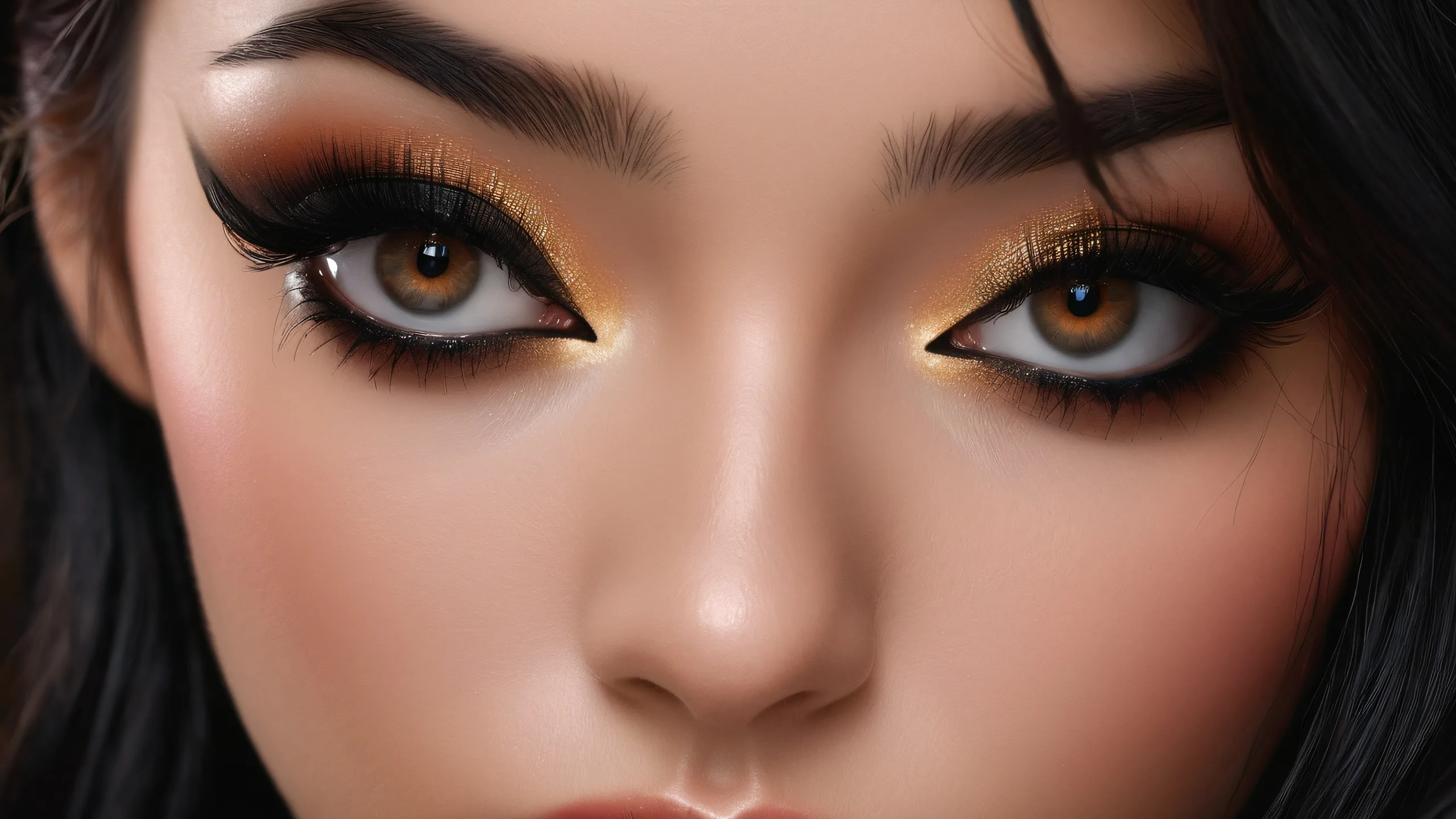 4K Elegant Solitude Landscape Desktop Background Girl standing alone in a vast void on a desktop or PC screen.