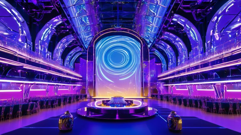 elite majors celebrate grunts birthday neon lit cyber party wallpaper scaled