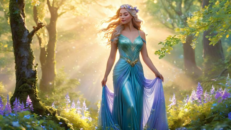 elowen queen fantasy wallpaper scaled