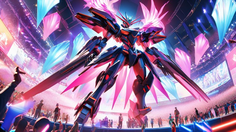 epic anime concert wallpaper robots cars and fun scaled