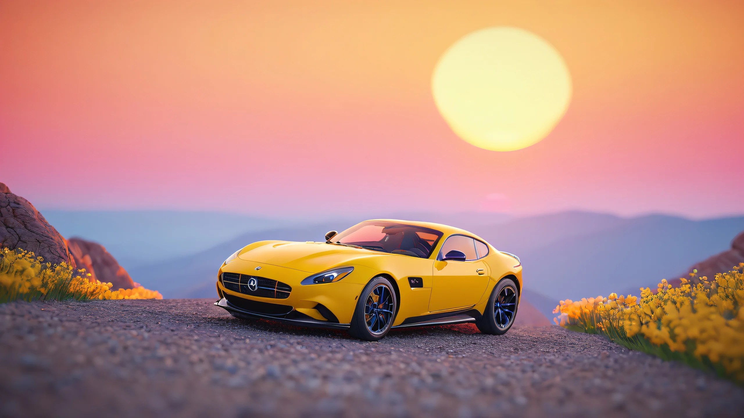 Epic Cityscape Sunset 4K UHD Widescreen A stunning cityscape at sunset with intricate details and realistic lighting.