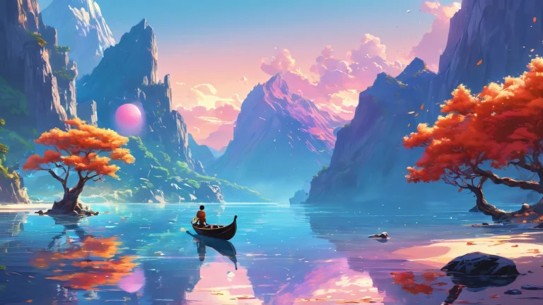 A stunning digital artwork of a perfectly clean void on Desktop/PC