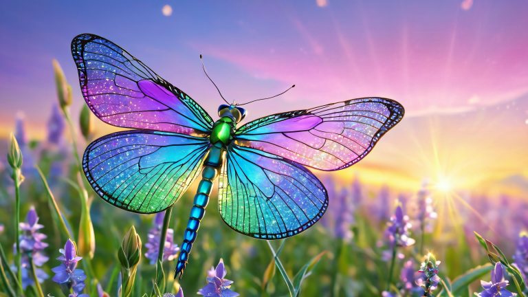 ethereal butterfly dragonfly 4k wallpaper scaled