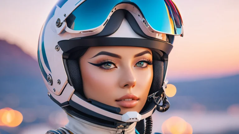 A breathtaking semi-realistic depiction of a dreamlike celestial landscape with swirling clouds and vibrant colors.