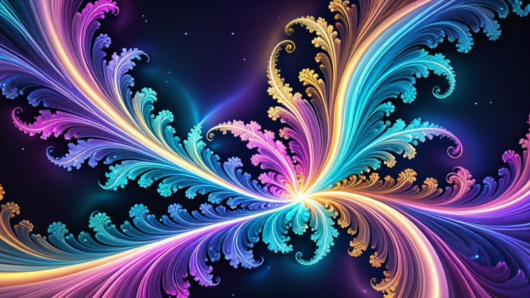 ethereal fractal patterns 4k abstract art scaled