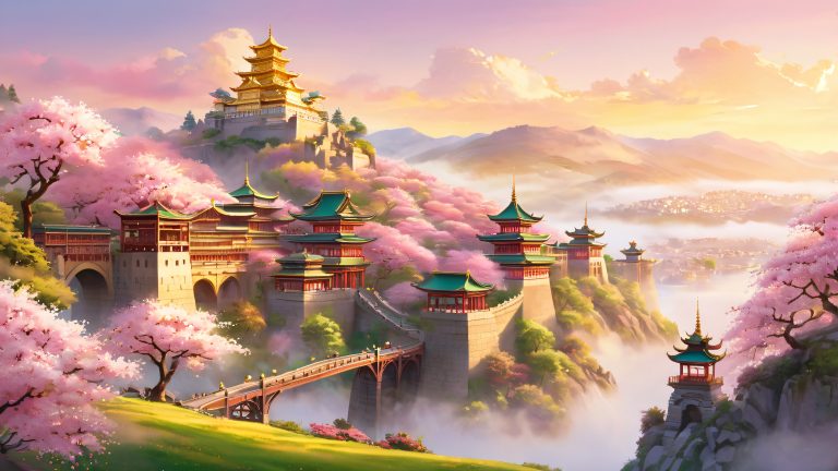 ethereal metropolis at dawn scaled