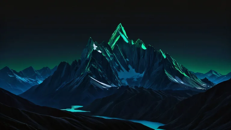 A serene and stunning mountain landscape for desktop use on PC or Desktop/PC