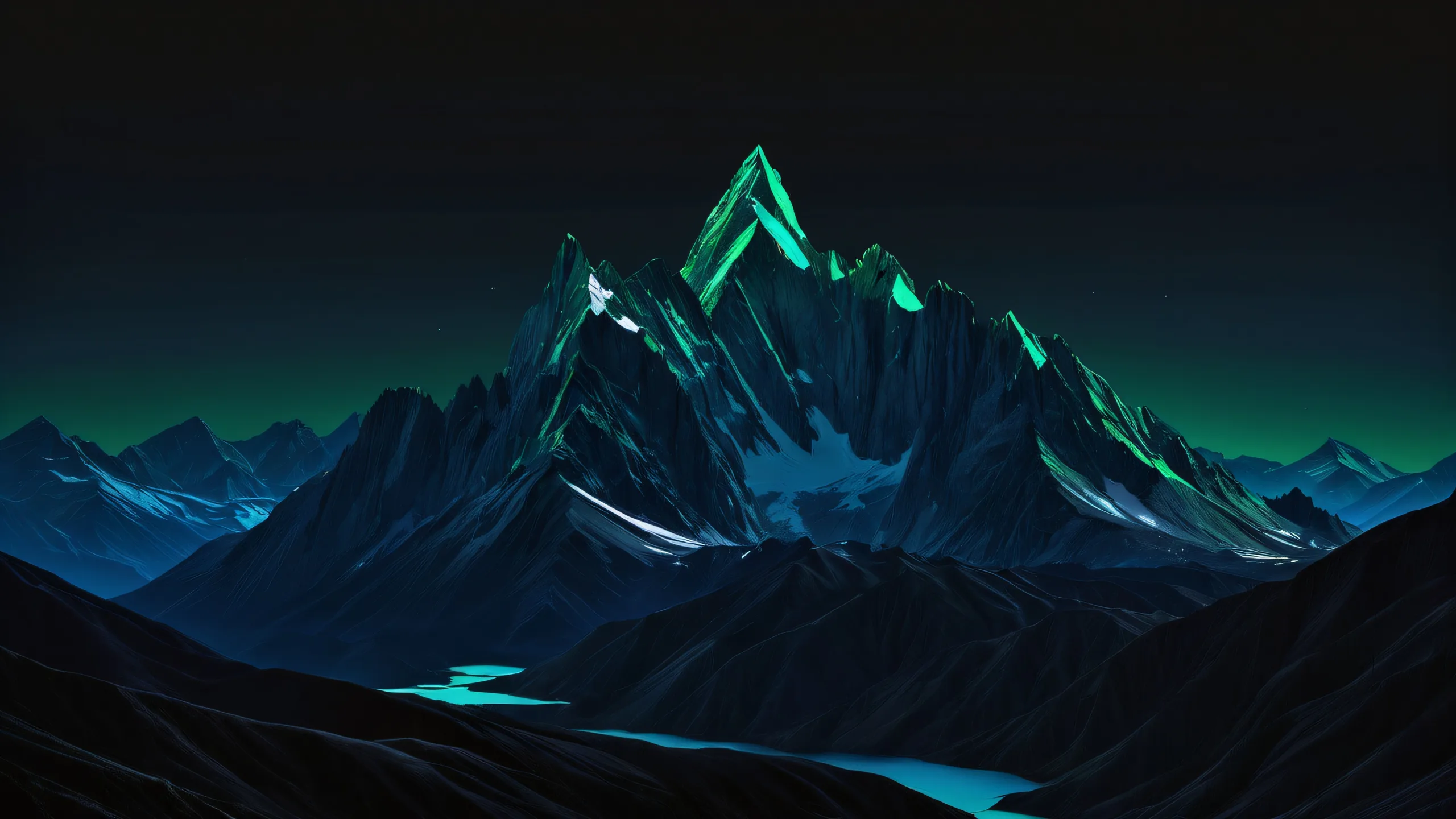 4K Ethereal Mountain Oasis Desktop Background A serene and stunning mountain landscape for desktop use on PC or Desktop/PC