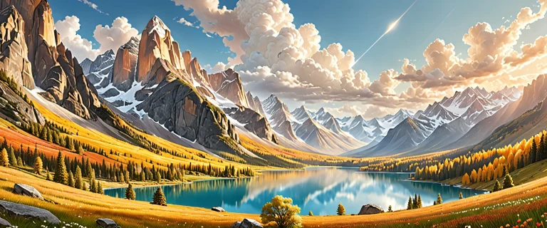 A breathtaking desktop wallpaper of an epic ocean scene on a neutral palette with touches of vibrant colors, Perfekt für Ihren Desktop/PC.