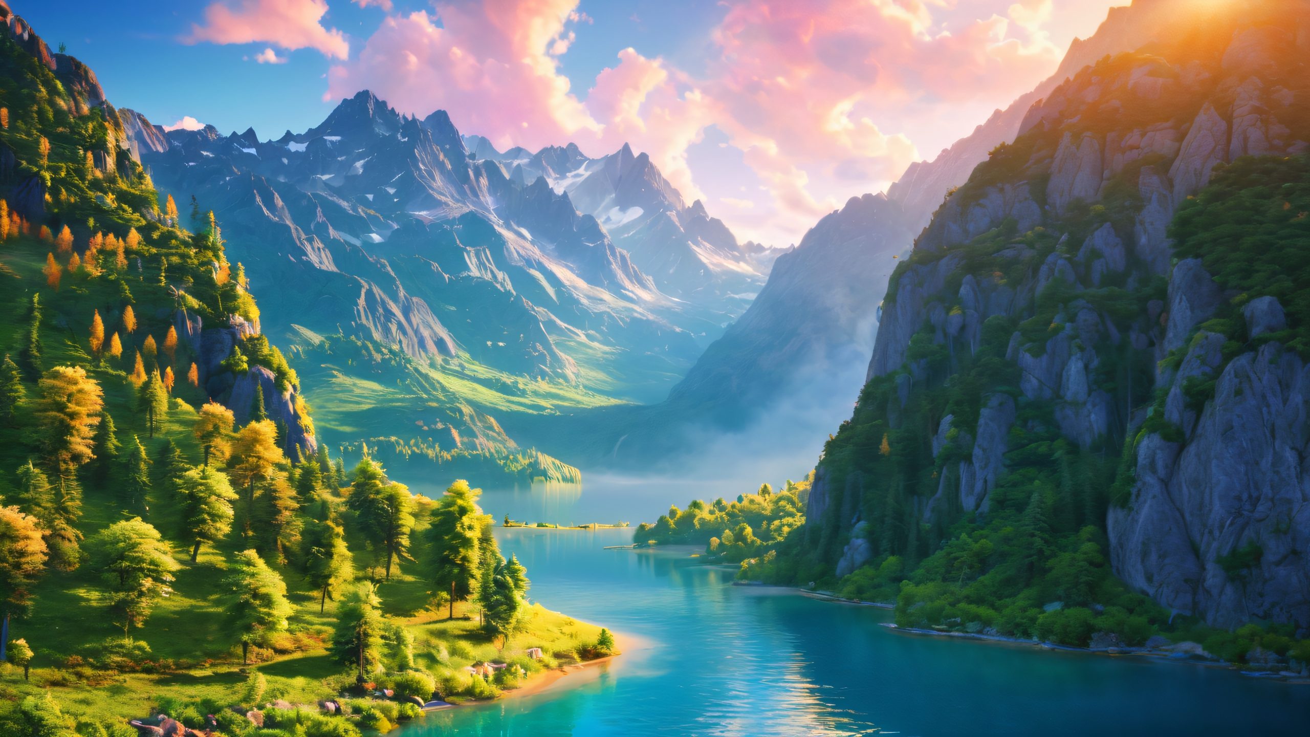 Atmospheric cinematic desktop background featuring a nostalgic polaroid scene with vibrant colors and dramatic lighting for your PC or laptop