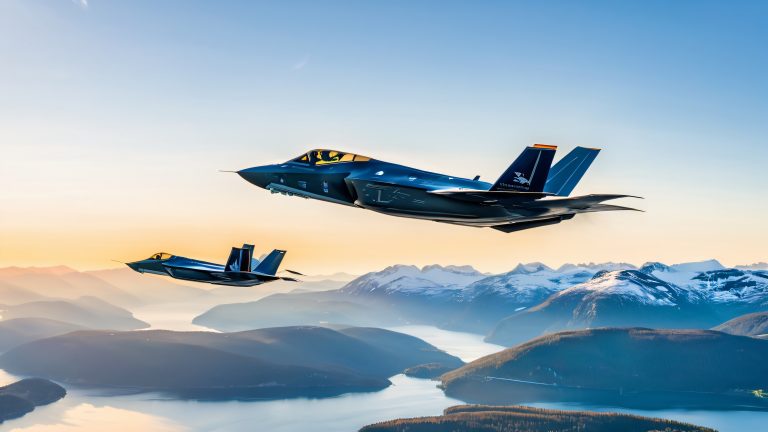 f 35a fighter jets norway 4k wallpaper scaled
