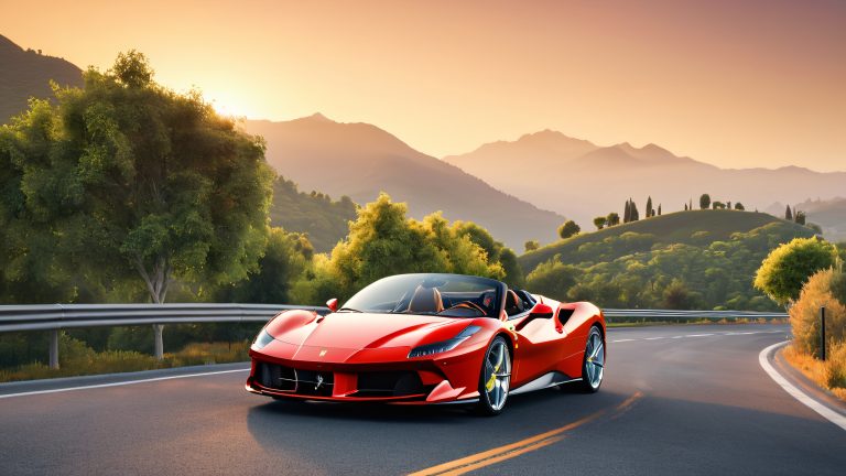 ferrari sf90 spider 4k wallpaper dark asphalt road golden hour luxury scaled