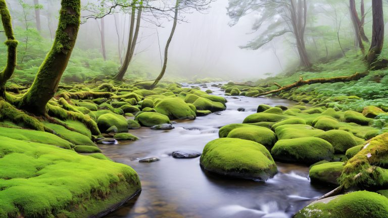 foggy morning creek sanctuary scaled