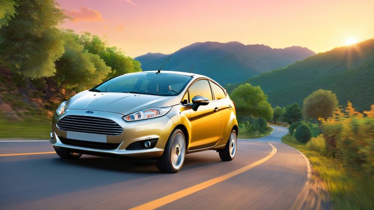 ford fiesta titanium sunset wallpaper 4k scaled