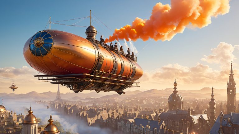 friends in steam airship gathering scaled