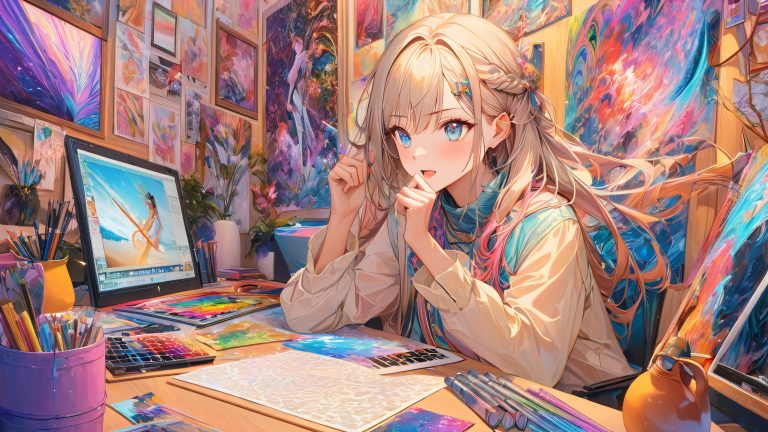 frustrated artist intense manga wallpaper 4k scaled