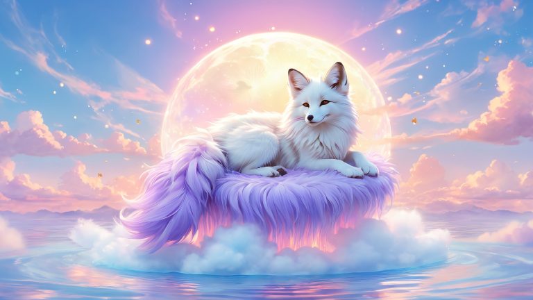 fubuki kitsune zorro niña fantasía fondos de pantalla escalado