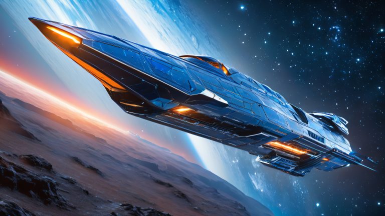 futuristic allegiance class clone spacecraft wallpaper 4k scaled