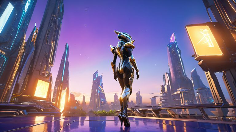 futuristic arbitrator warframe wallpaper 4k scaled