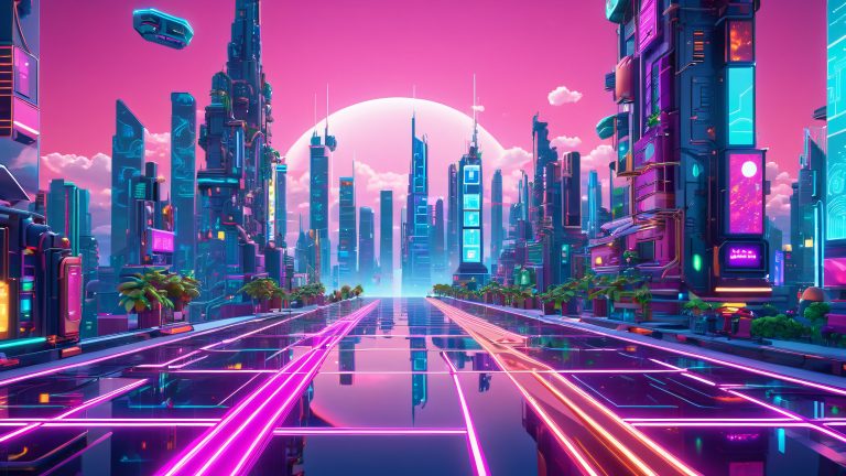 futuristic cityscape 4k pixel art questions sunday funday scaled