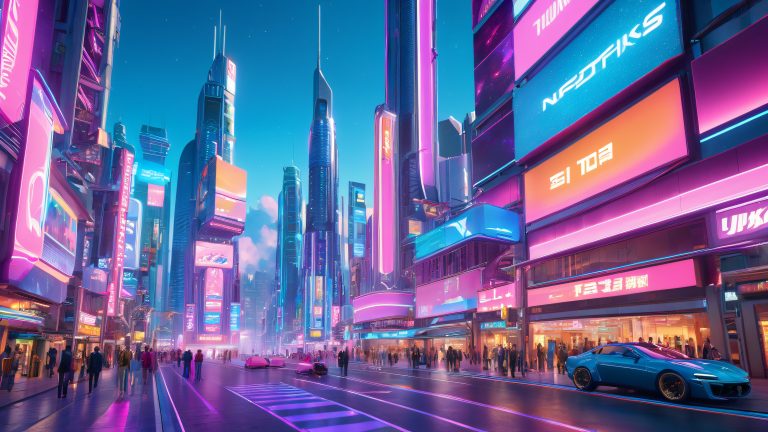 futuristic cityscape 4k wallpaper scaled