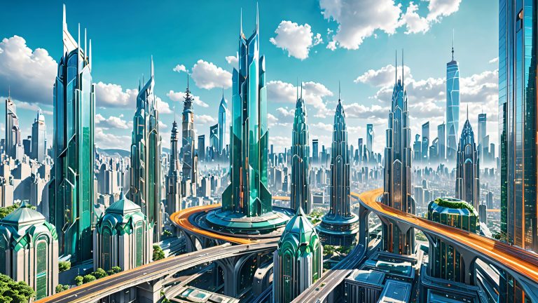 futuristic cityscape 4k wallpaper rebirth of a fallen society scaled
