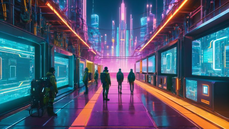 futuristic coders unite 4k cyber wallpaper scaled