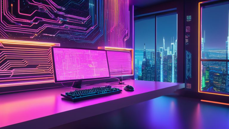 futuristic coding console wallpaper scaled