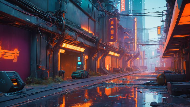 futuristic cyber rebellion 4k wallpaper scaled