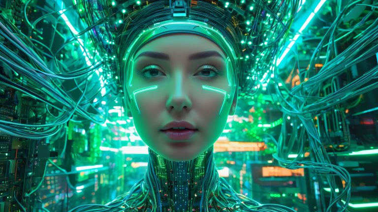 futuristic cyberpunk wallpaper pixelated selfie neon ruins scaled